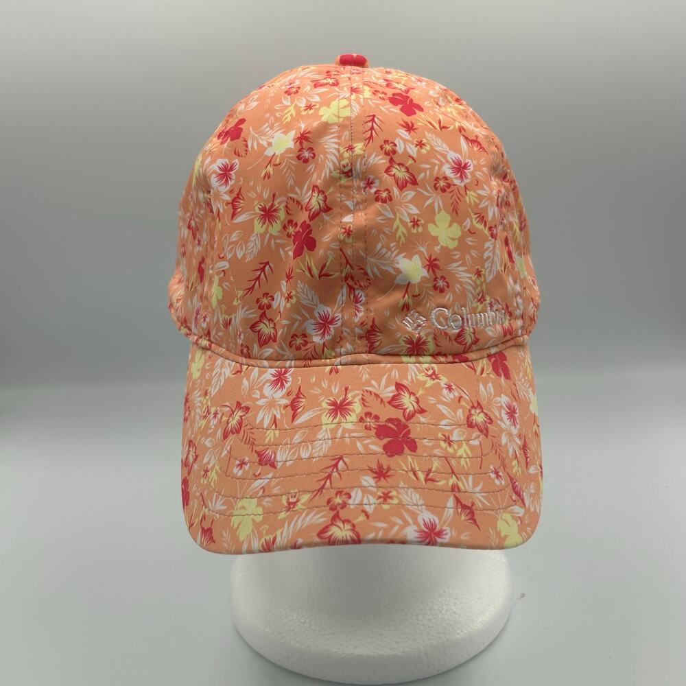 Columbia Coolhead II Mini Hibiscus Floral Baseball Hat Hiking Running